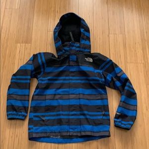 Boys North Face Hyvent Rain Jacket Shell Sz 7/8